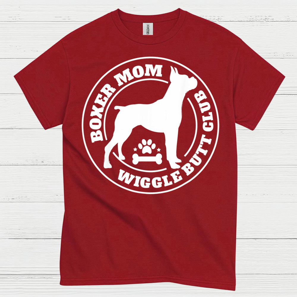 Boxer Mom Wiggle Butt Club T Shirt