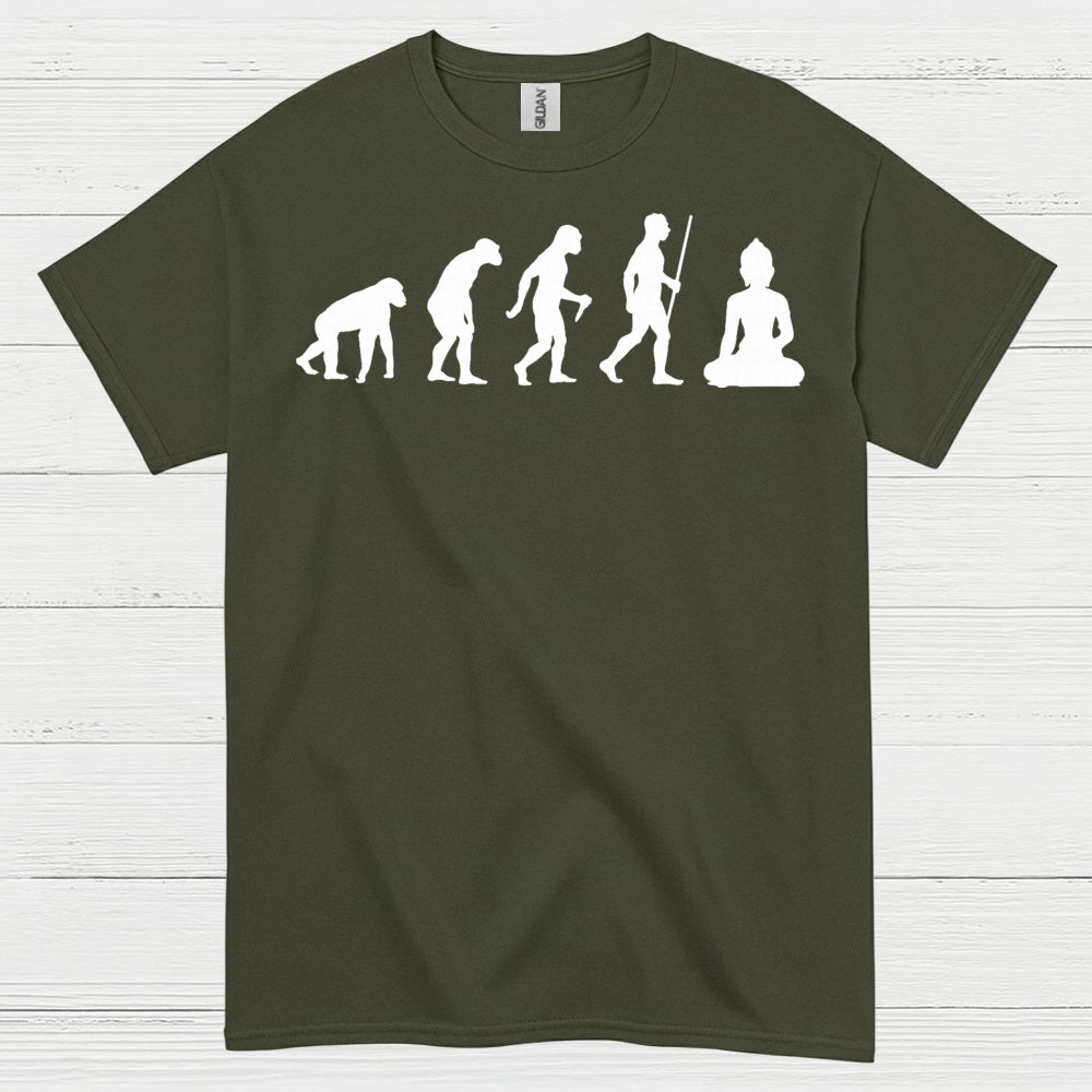 Evolution To Meditation Zen T Shirt