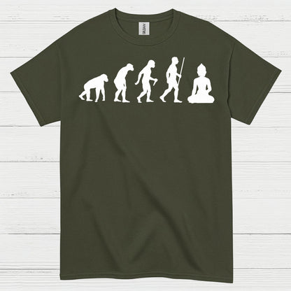 Evolution To Meditation Zen T Shirt