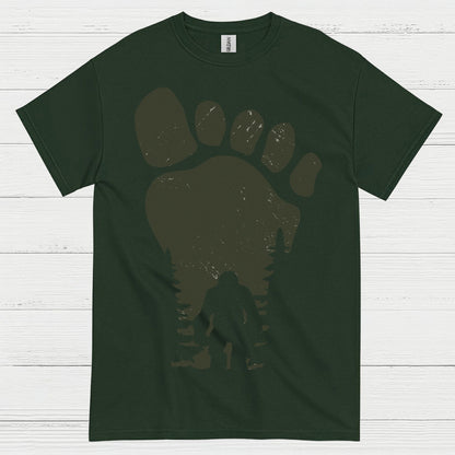 Bigfoot Footprint Silhouette T Shirt