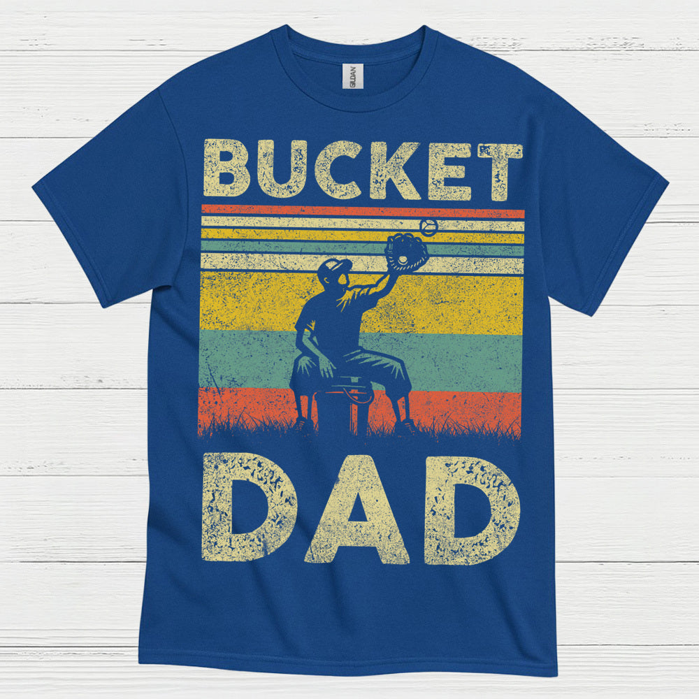 Bucket Dad Softball Catch T Shirt