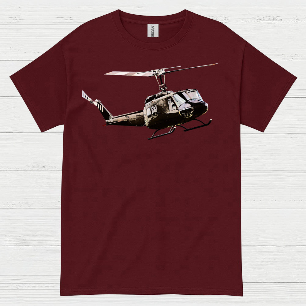 UH-1 Huey Classic Military Helicopter T Shirt