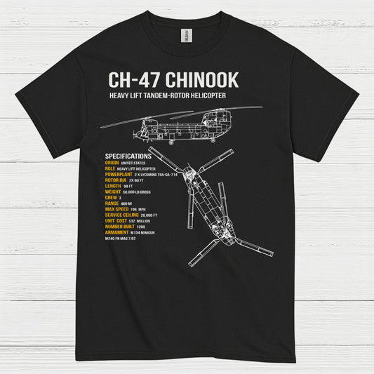 CH-47 Chinook Heavy Lift Aviation T Shirt