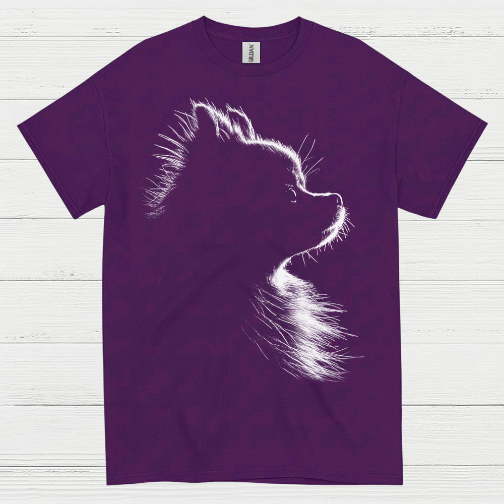 Dog Silhouette Minimal Portrait Graphic Design T Shirt