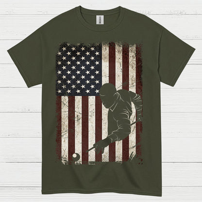 American Pool Player Patriotic T Shirt