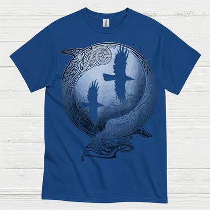 Norse Raven Circle Art T Shirt