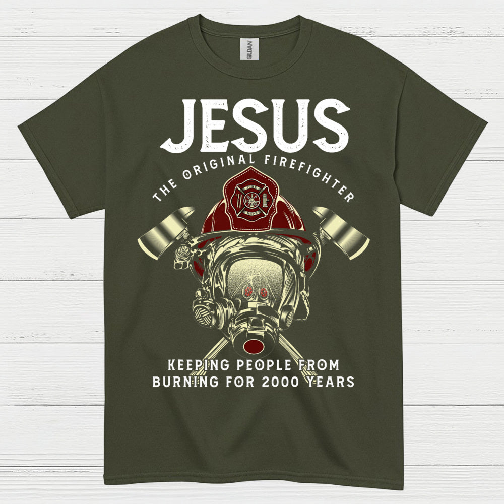 Jesus Saves Firefighters Serve T-Shirt