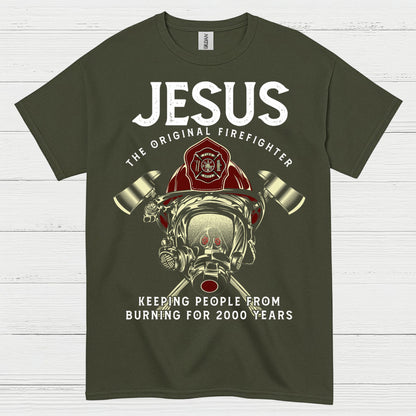 Jesus Saves Firefighters Serve T-Shirt