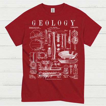 Geology Blueprint Diagram T Shirt