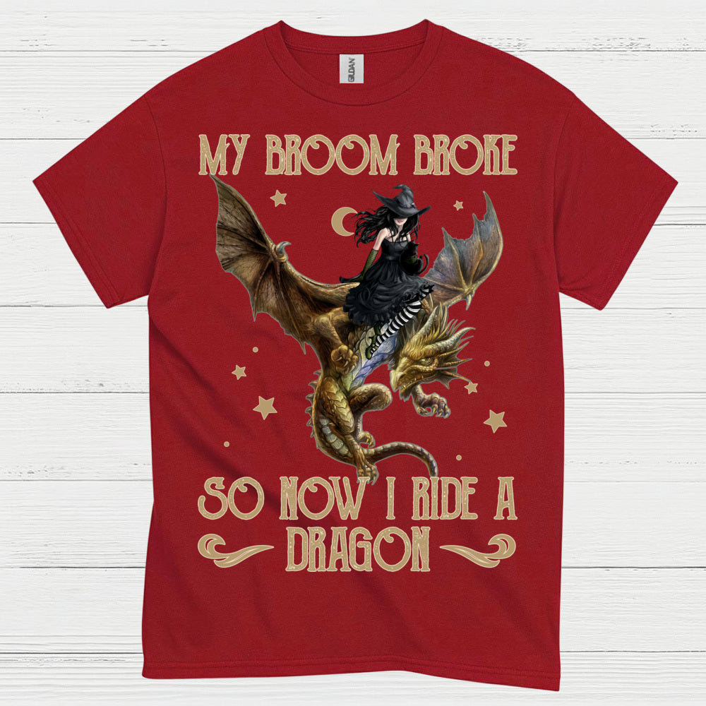 My Broom Broke So Now I Ride A Dragon T Shirt