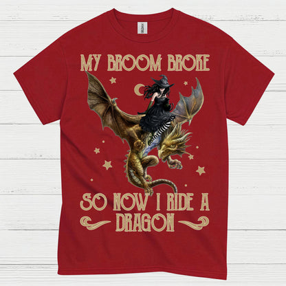 My Broom Broke So Now I Ride A Dragon T Shirt
