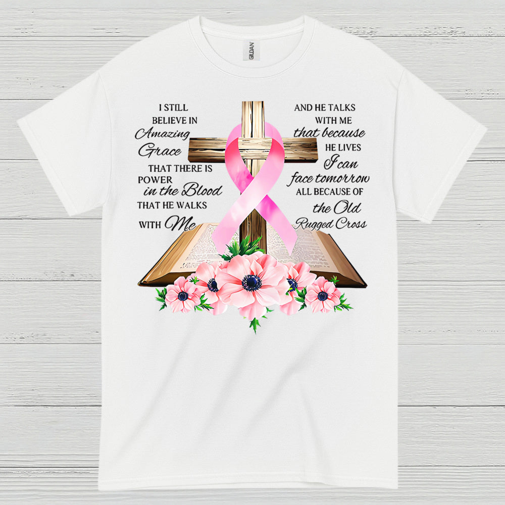 Amazing Grace Breast Cancer Faith T Shirt