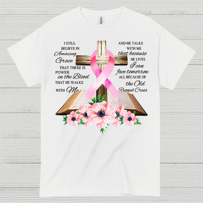 Amazing Grace Breast Cancer Faith T Shirt