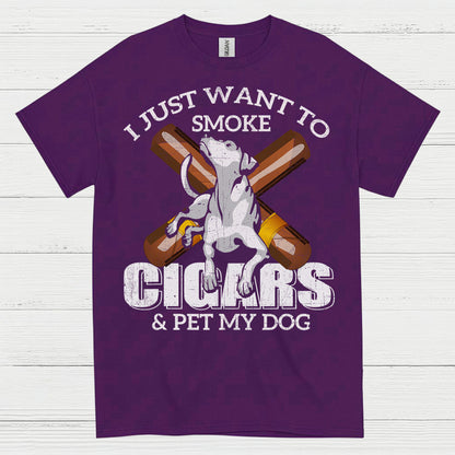 I Just Want To Smoke Cigars T Shirt
