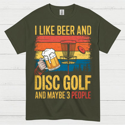 I Like Beer And Disc Golf T Shirt