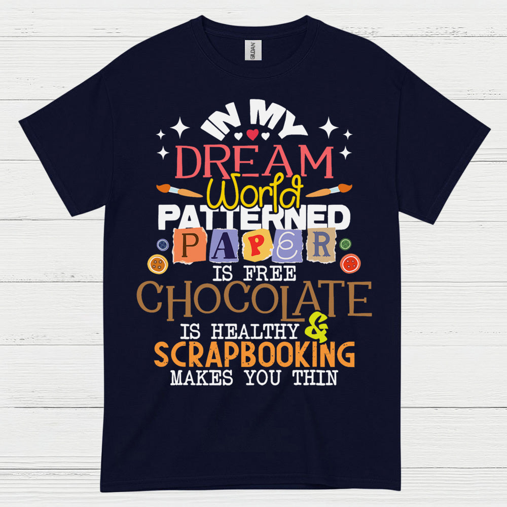 In My Dream World Patterned Paper Scrapbooking T Shirt