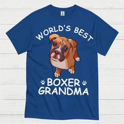 Worlds Best Boxer Grandma T Shirt