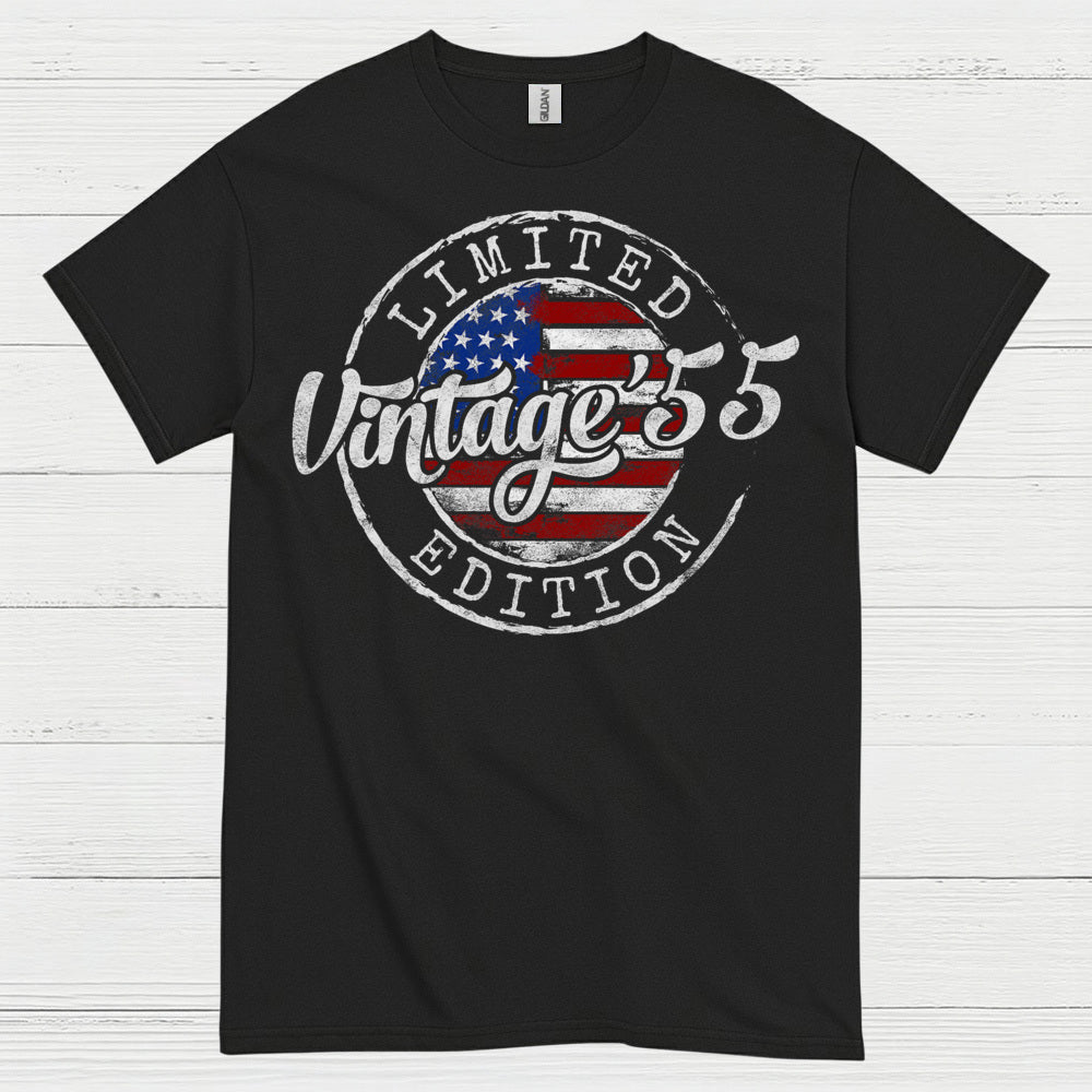 Vintage 55 Limited Edition Birthday T Shirt
