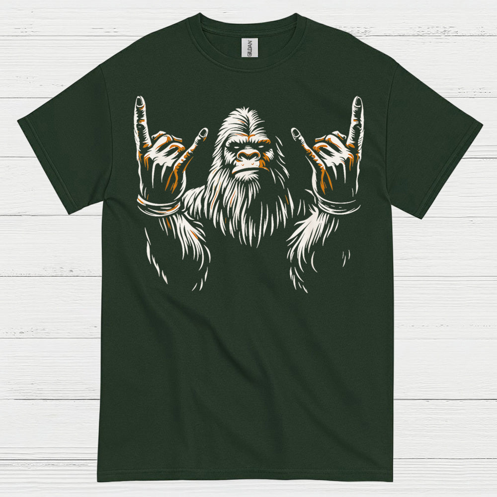 Rock On Bigfoot T Shirt