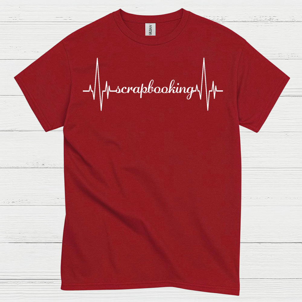 Scrapbooking Heartbeat Craft Lover T Shirt
