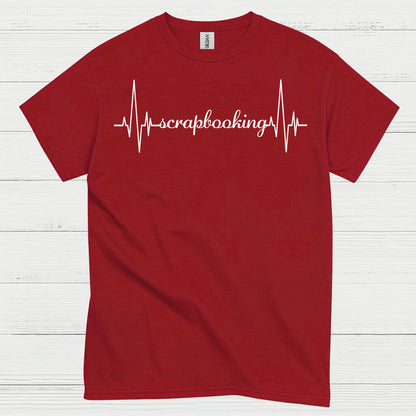 Scrapbooking Heartbeat Craft Lover T Shirt
