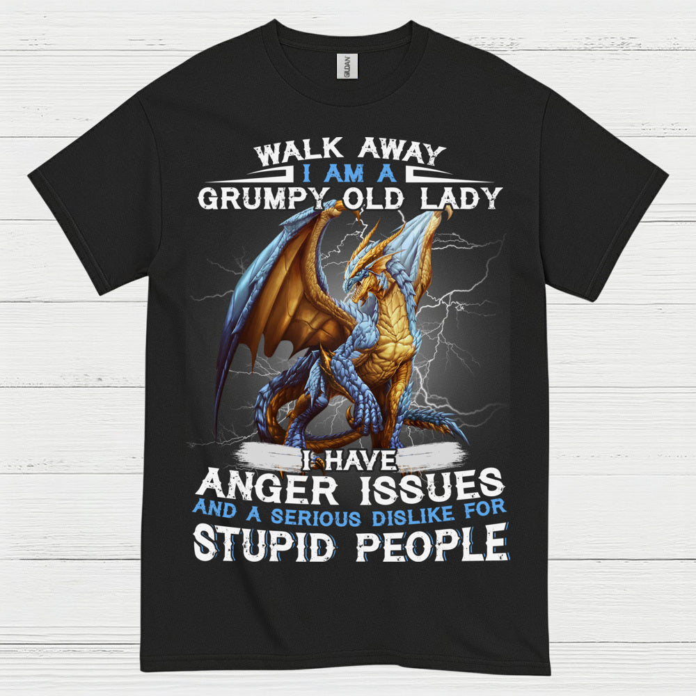 Grumpy Old Lady Dragon T Shirt