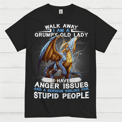 Grumpy Old Lady Dragon T Shirt