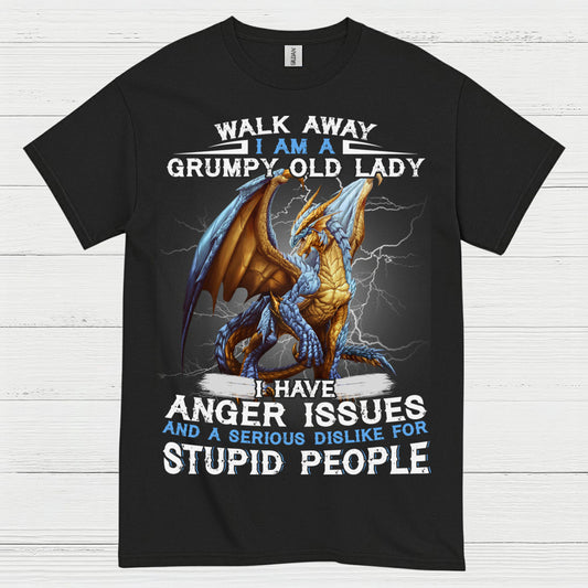 Grumpy Old Lady Dragon T Shirt