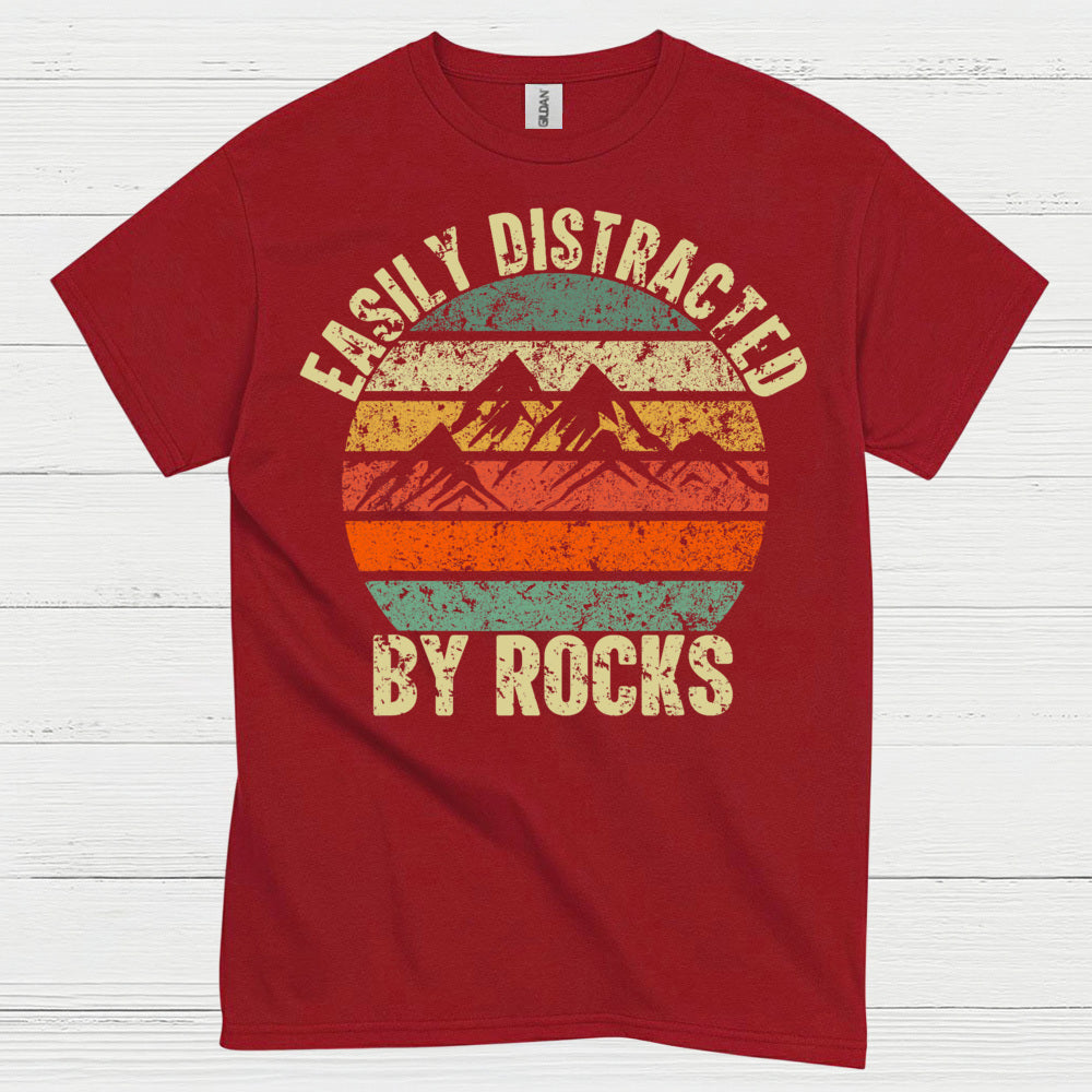 Easily Distracted By Rocks Geology T Shirt