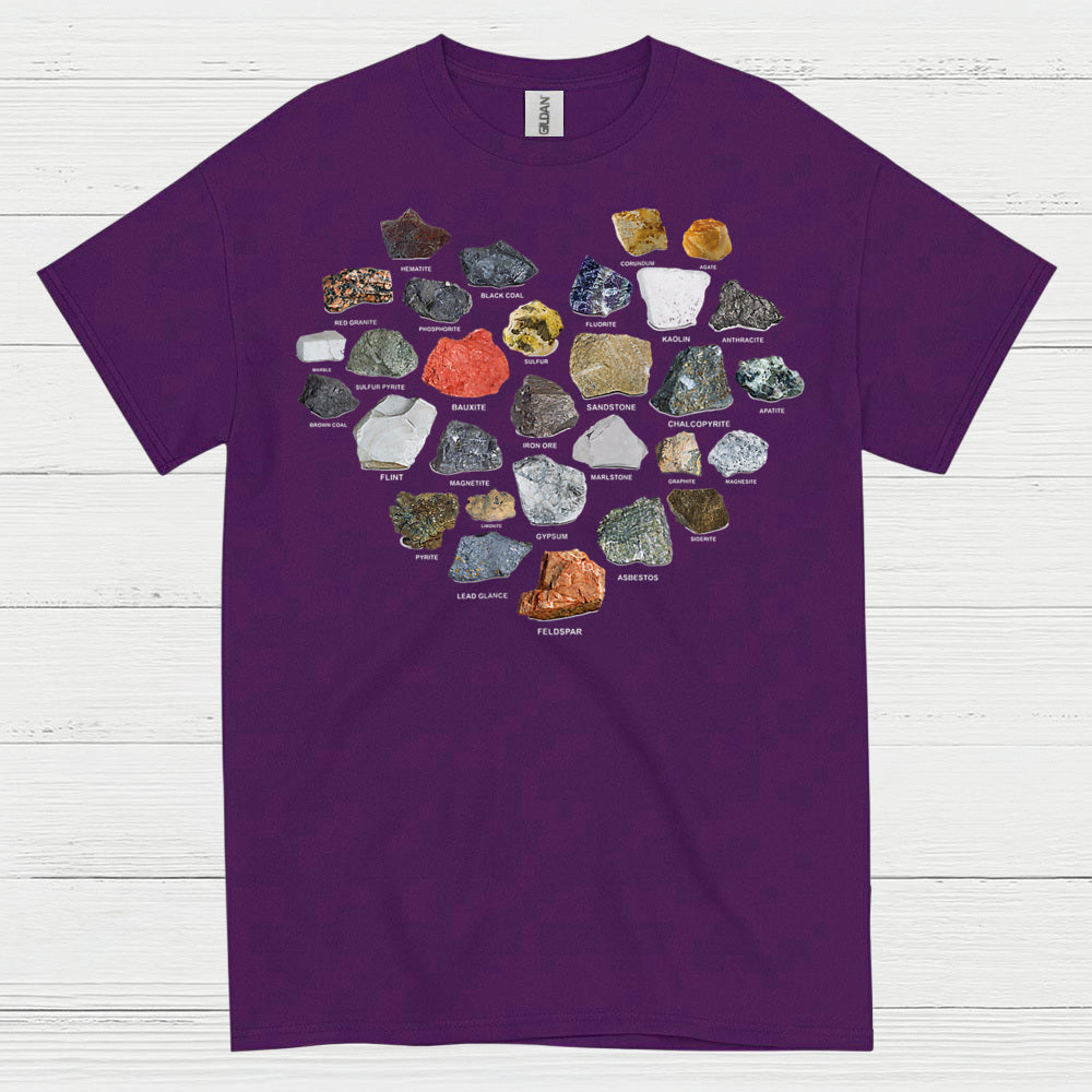 Rock And Mineral Identification Chart T Shirt