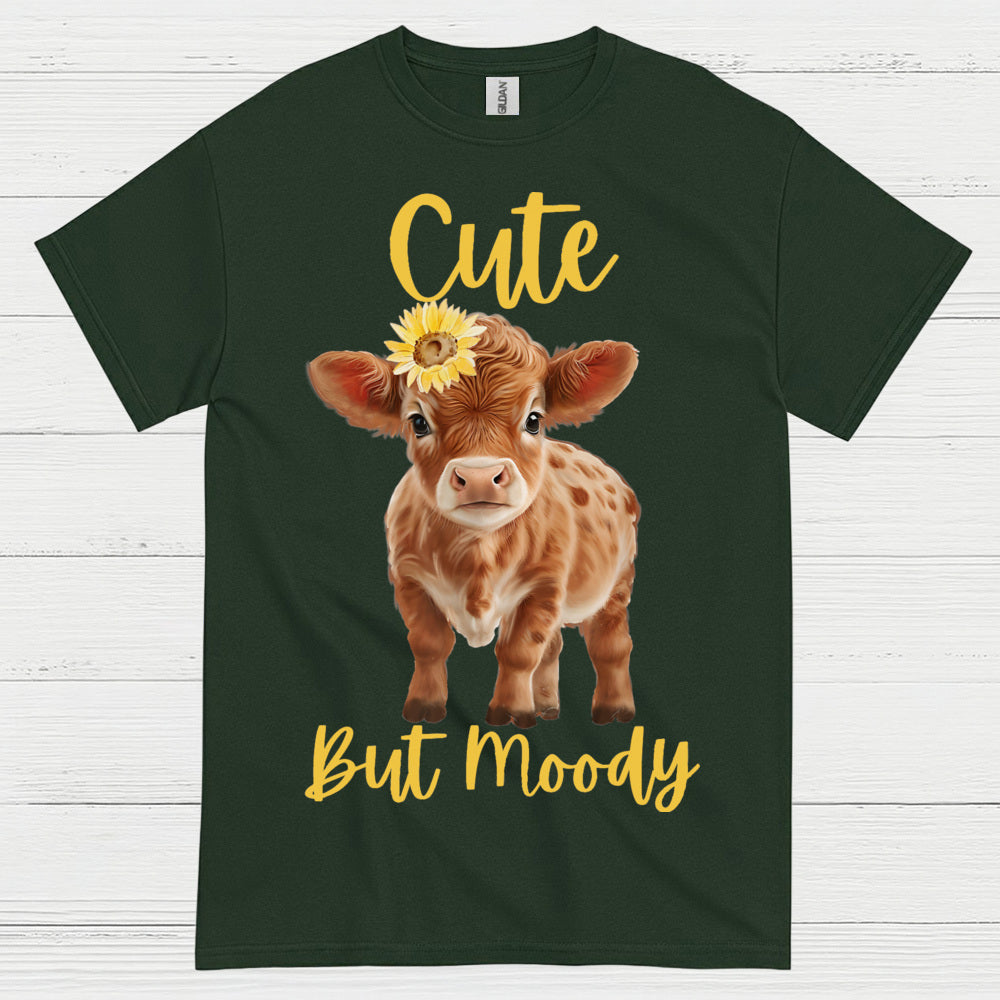 Cute But Moody Cow T Shirt