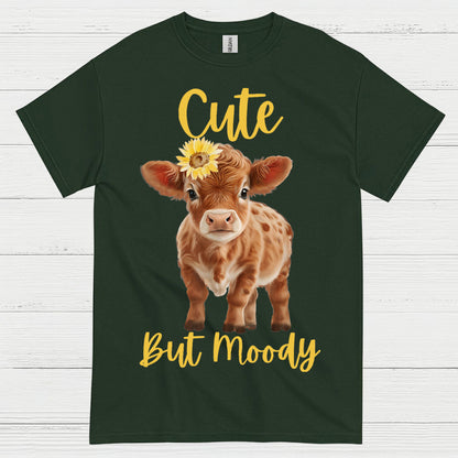Cute But Moody Cow T Shirt