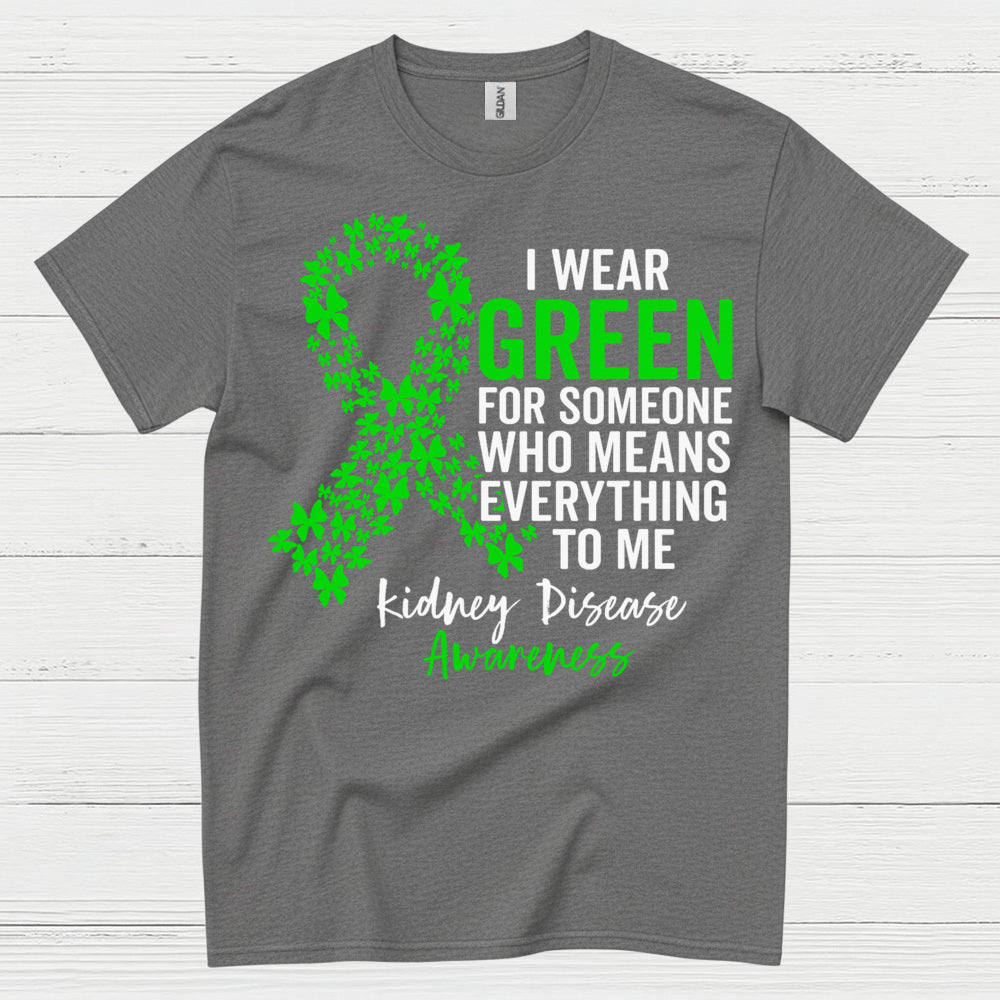 I Wear Green Kidney Awareness Support T Shirt