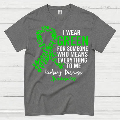 I Wear Green Kidney Awareness Support T Shirt