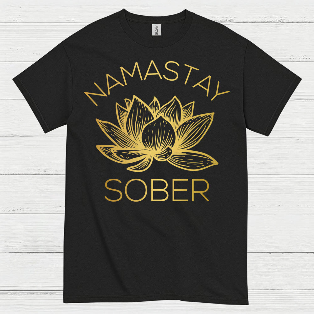 Namastay Sober Lotus T Shirt