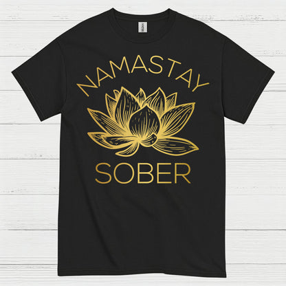 Namastay Sober Lotus T Shirt