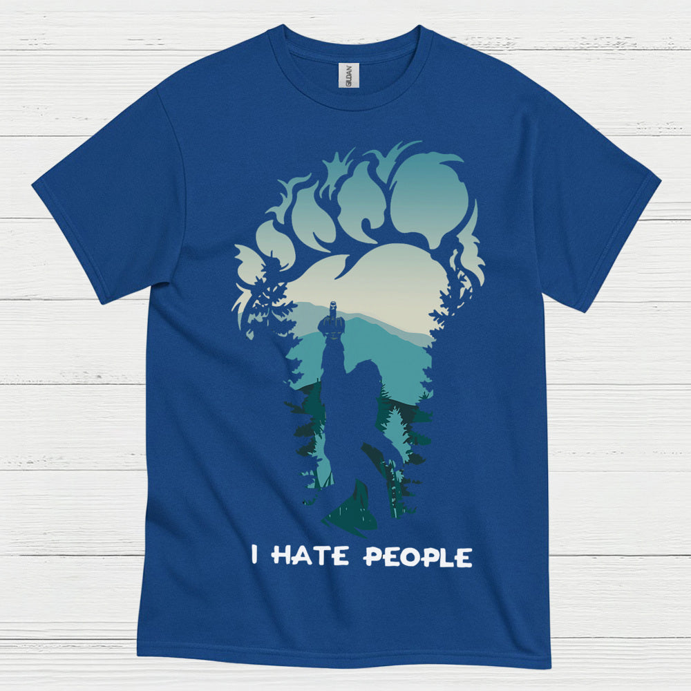 I Hate People Bigfoot T Shirt