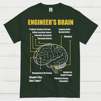 Engineer's Brain Diagram T Shirt