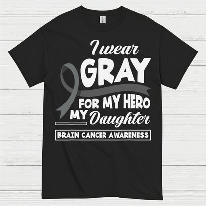 I Wear Gray For My Hero Daughter T Shirt