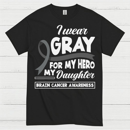 I Wear Gray For My Hero Daughter T Shirt