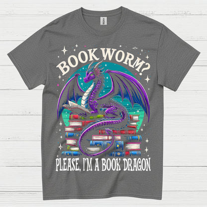 Book Dragon Not Bookworm T Shirt