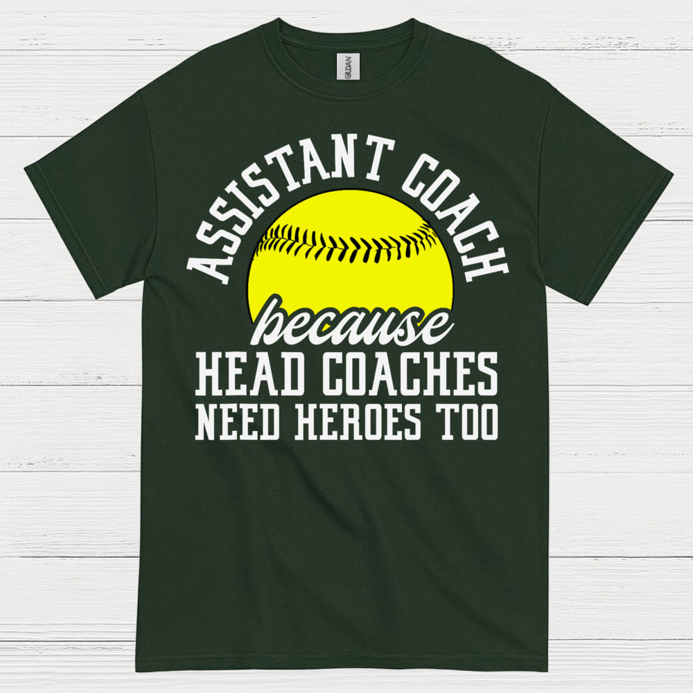 Assistant Coach Softball Hero T Shirt