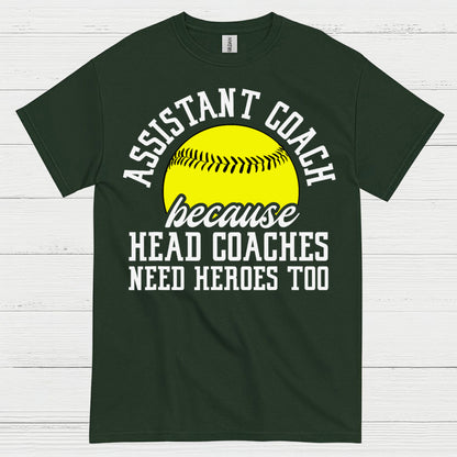 Assistant Coach Softball Hero T Shirt