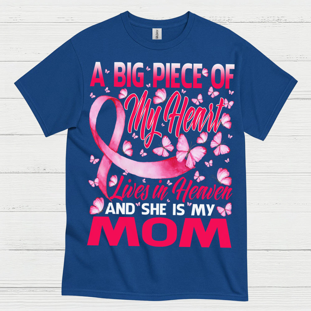 Breast Cancer Mom Memorial Butterfly T Shirt