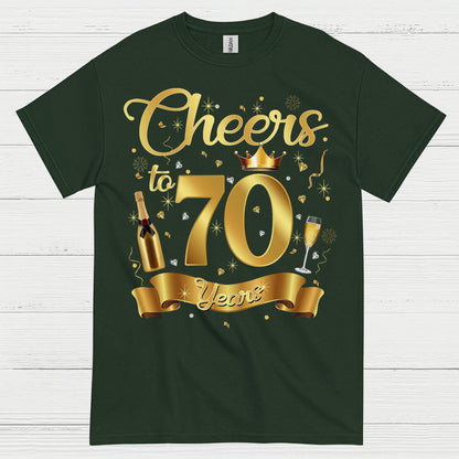 Cheers to 70 Celebration Birthday T Shirt