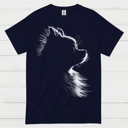 Dog Silhouette Minimal Portrait Graphic Design T Shirt