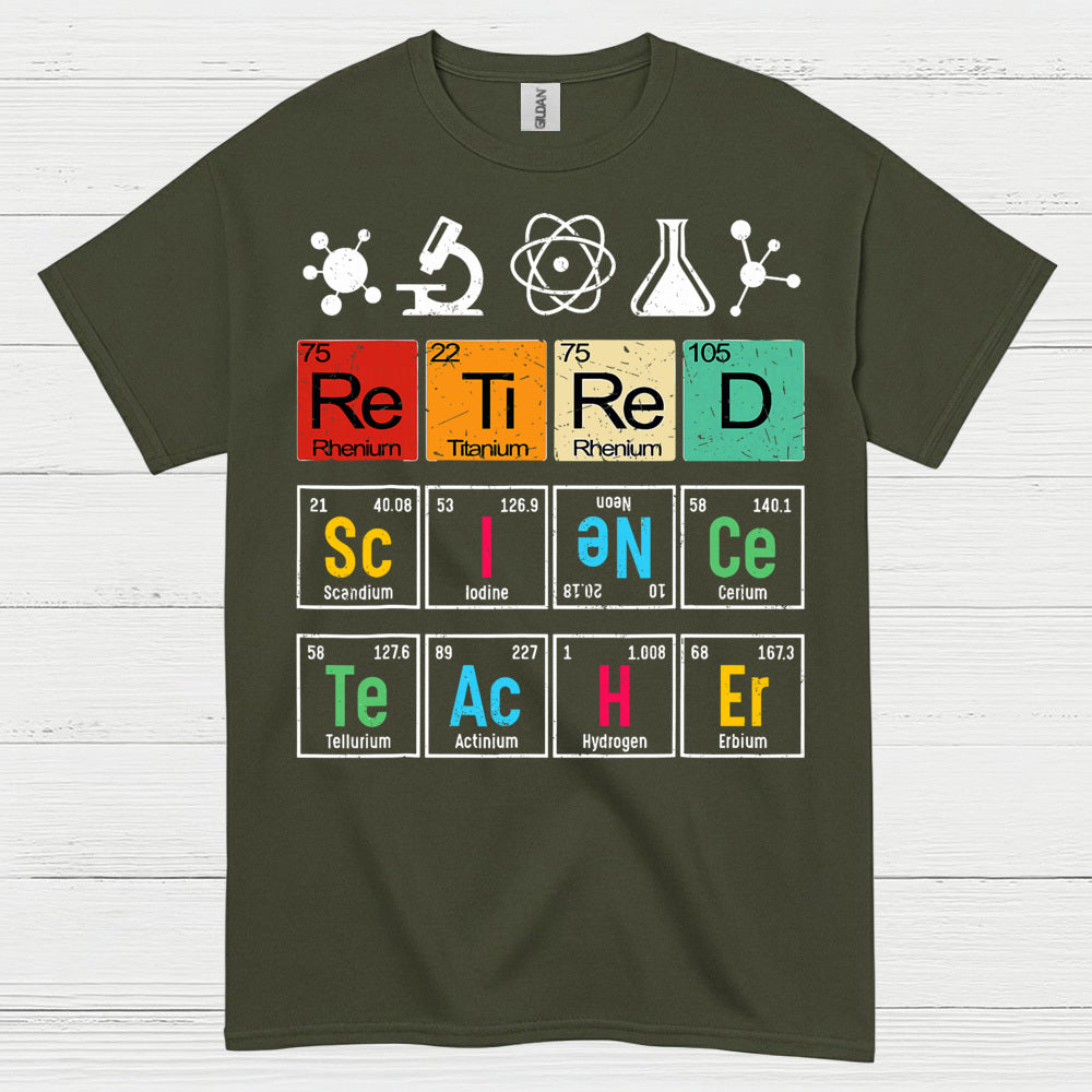 Science Teacher Retired T Shirt