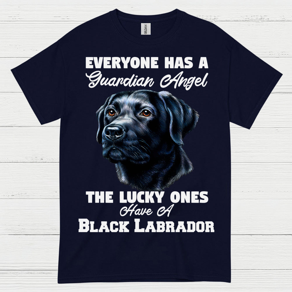 Black Labrador Guardian Angel Quote T Shirt