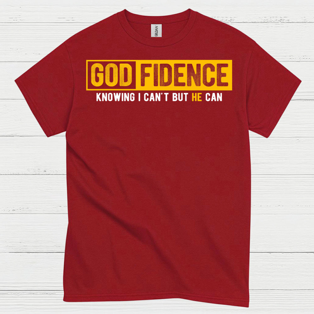 Godfidence Christian Faith Statement T Shirt