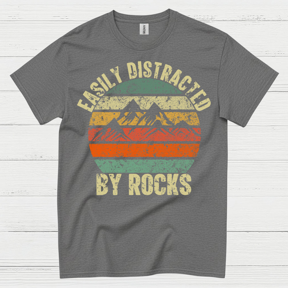 Easily Distracted By Rocks Geology T Shirt